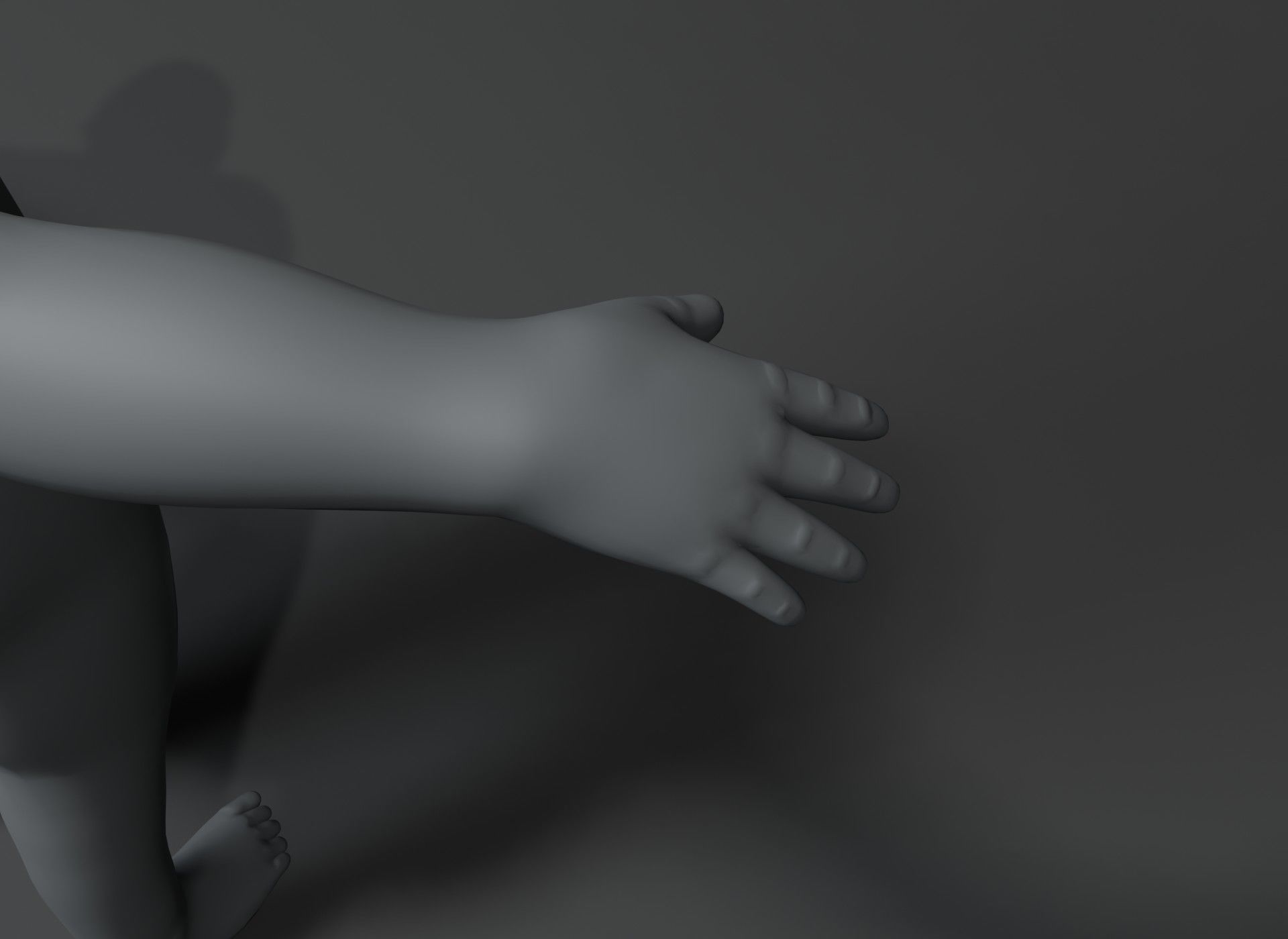 Fat Human Body Base Mesh 3D Model Family Pack 20k Polygons 3D Model Collection_80