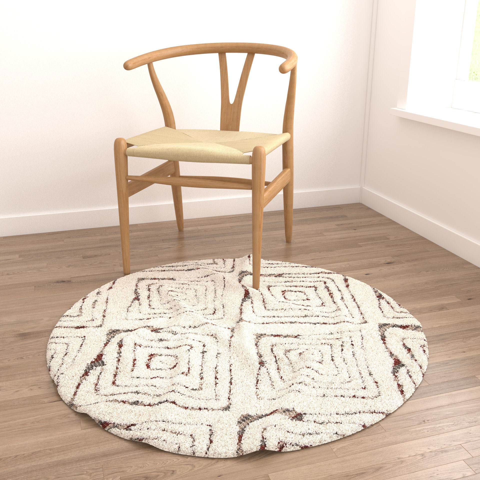 Rugs No 166 Low-poly 3D model_4