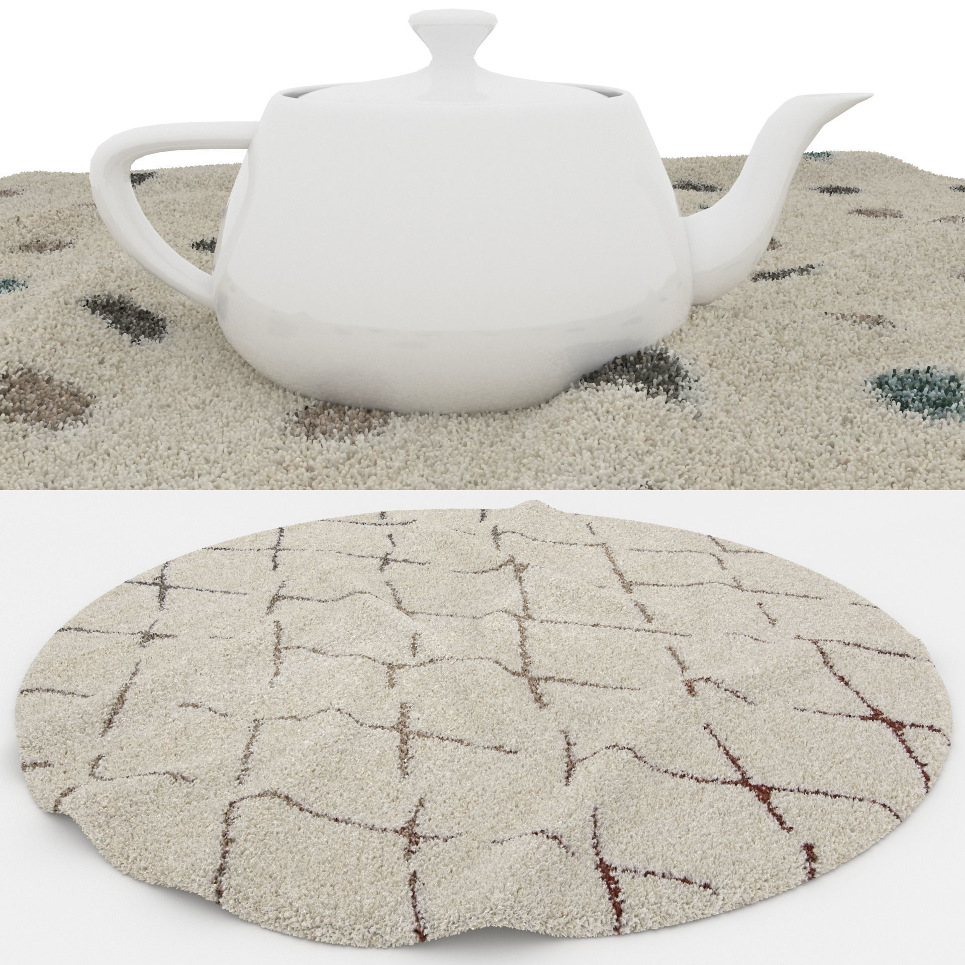 Rugs No 166 Low-poly 3D model_1