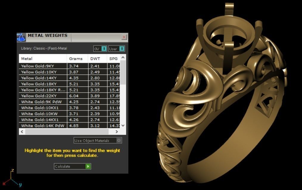solitaire ring  3D print model_11
