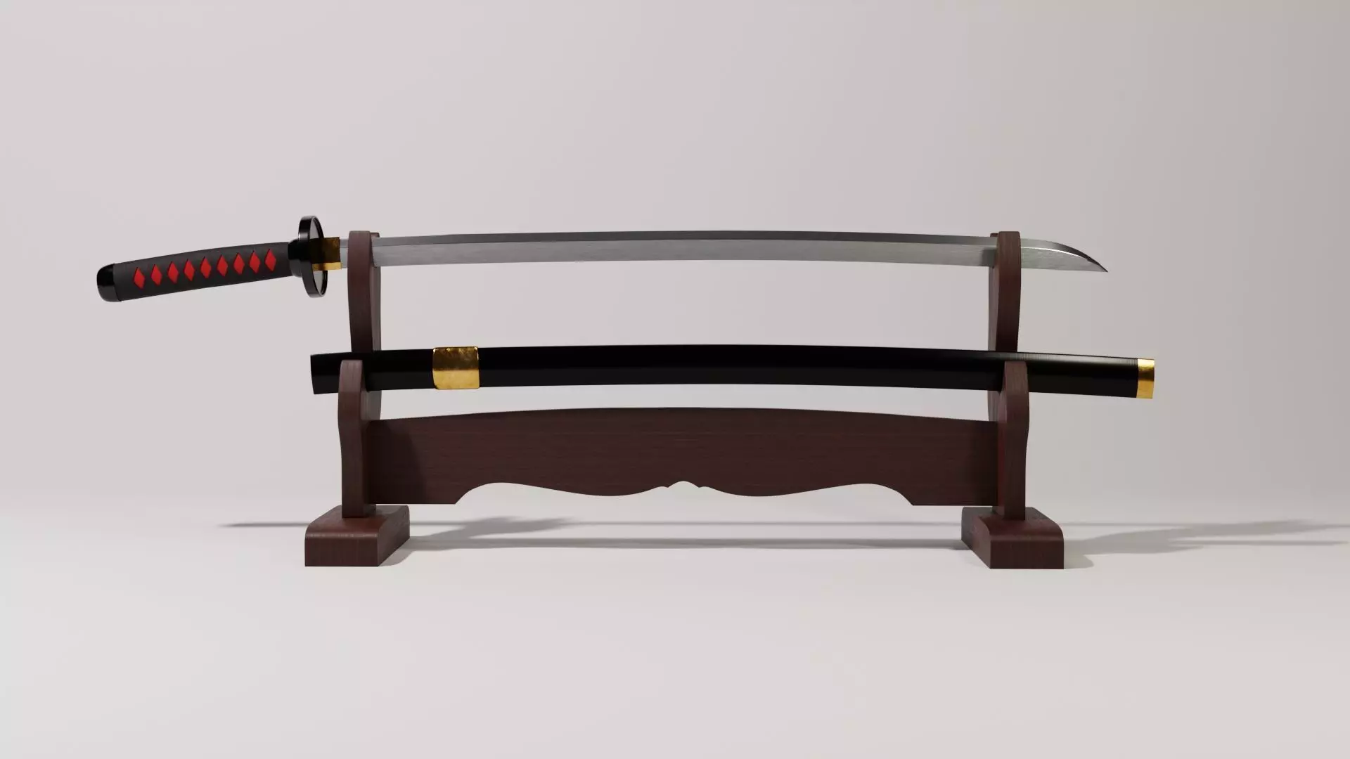 Katana samurai sword Free 3D model