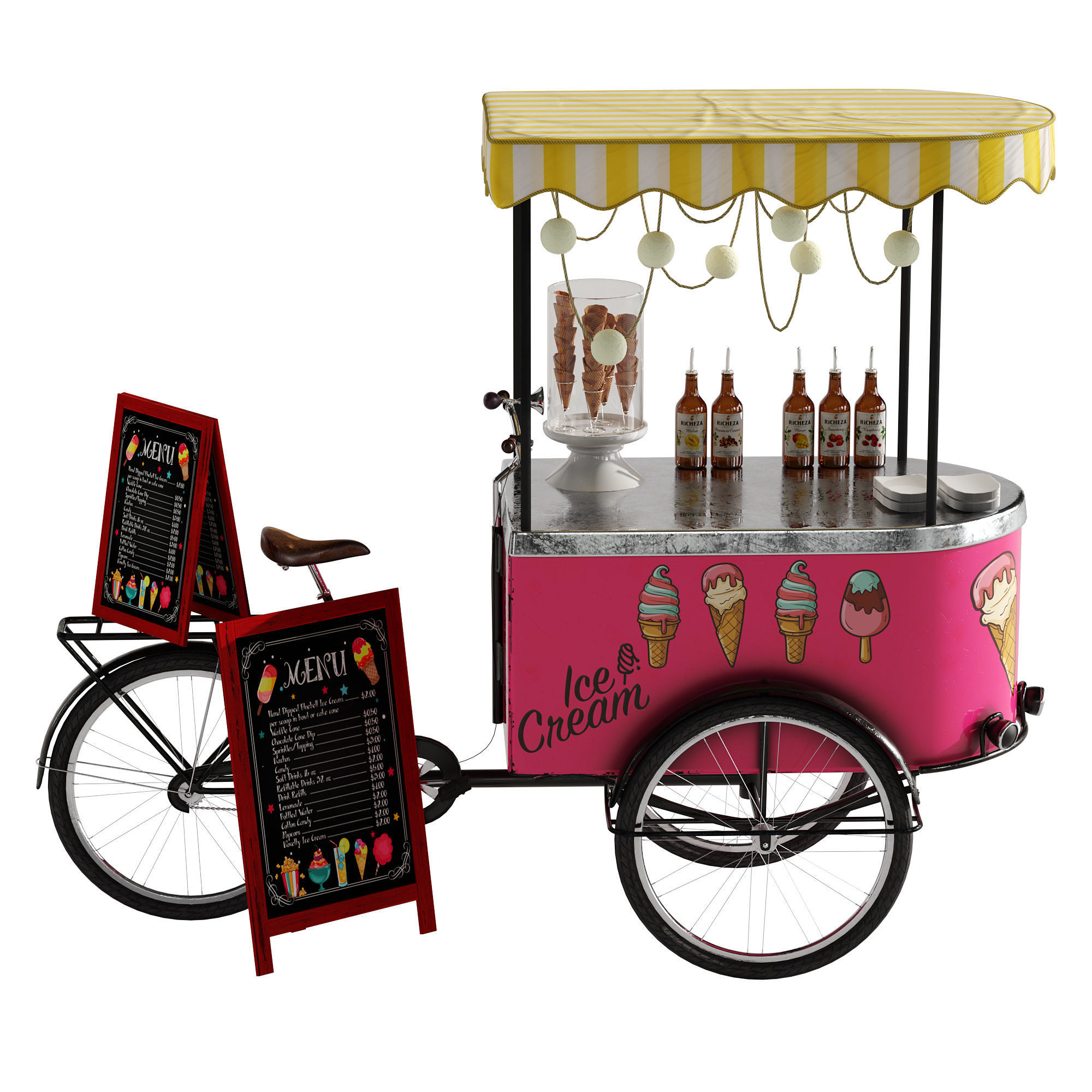Ice cream bicycle 2 3D model_18