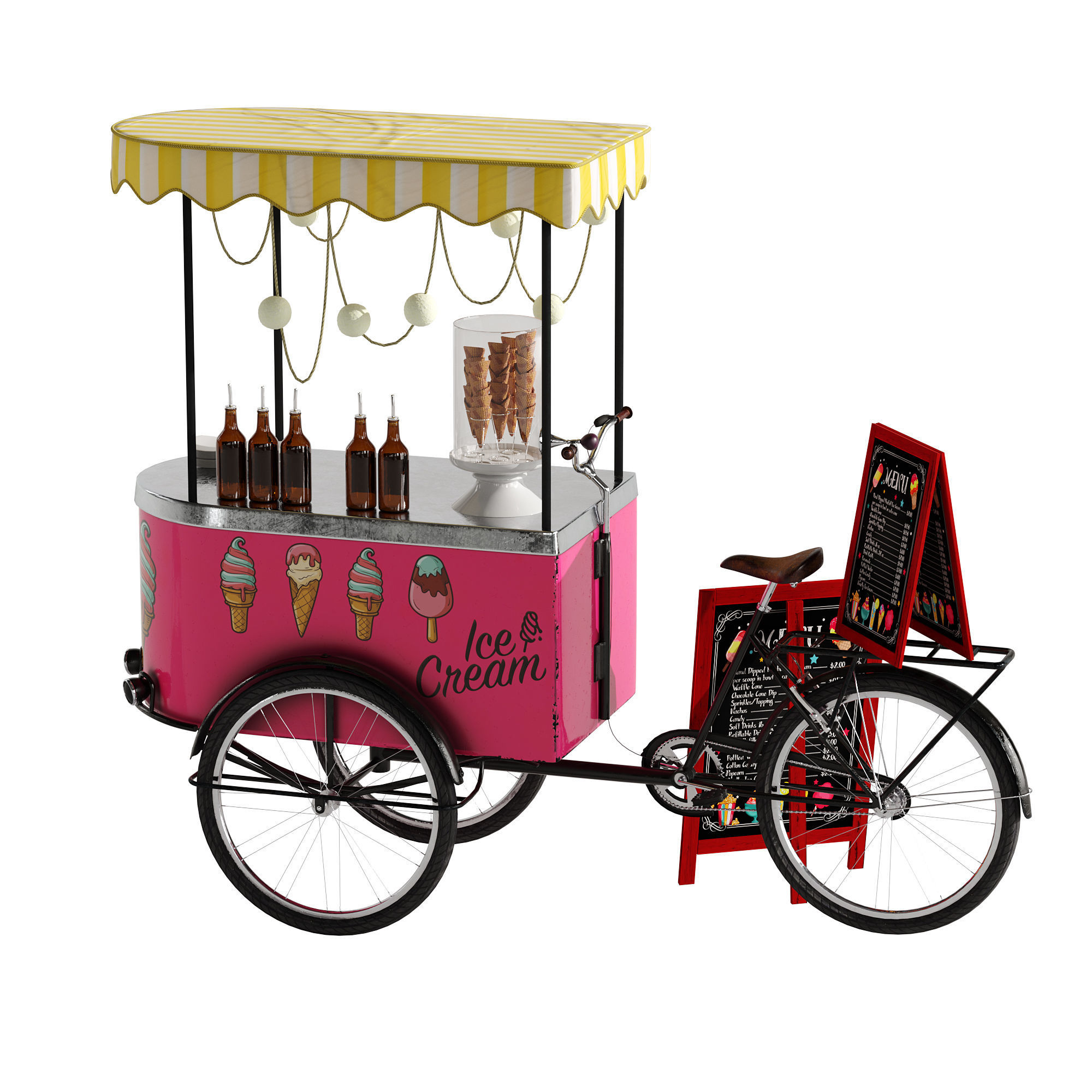 Ice cream bicycle 2 3D model_5
