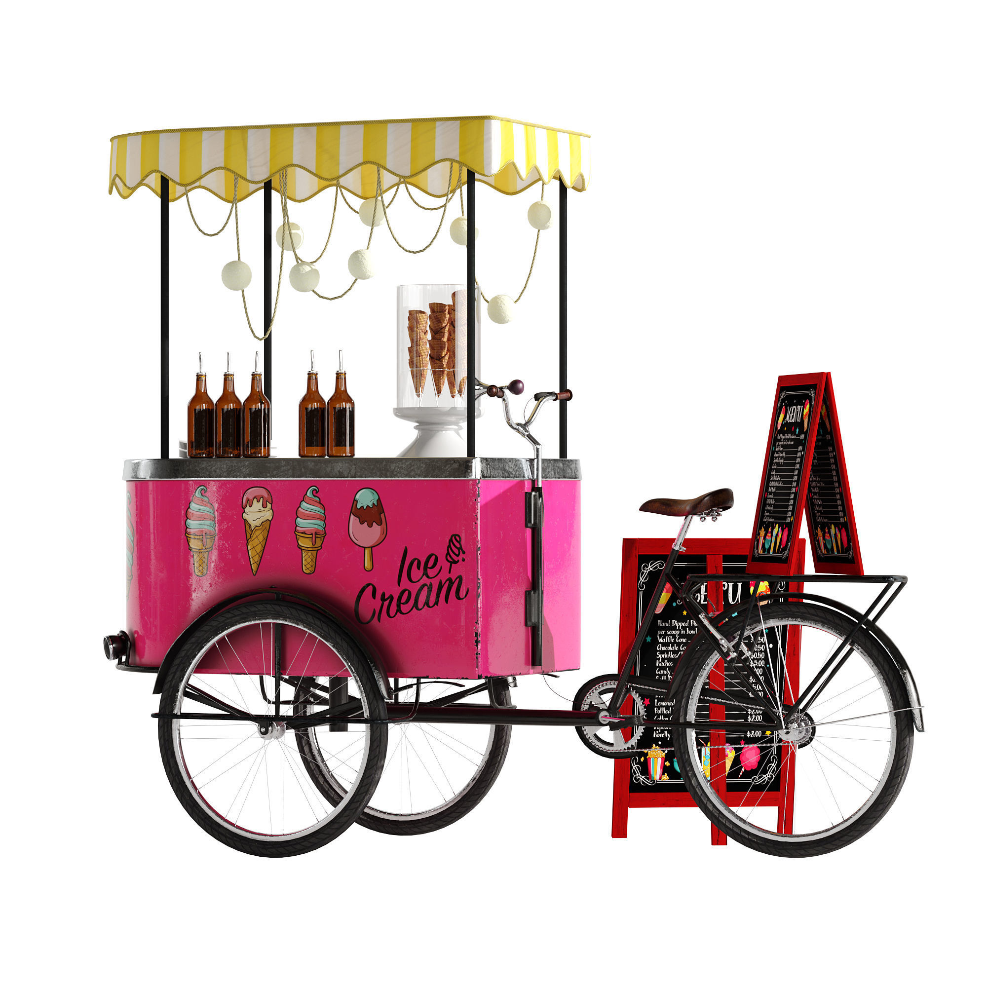 Ice cream bicycle 2 3D model_15