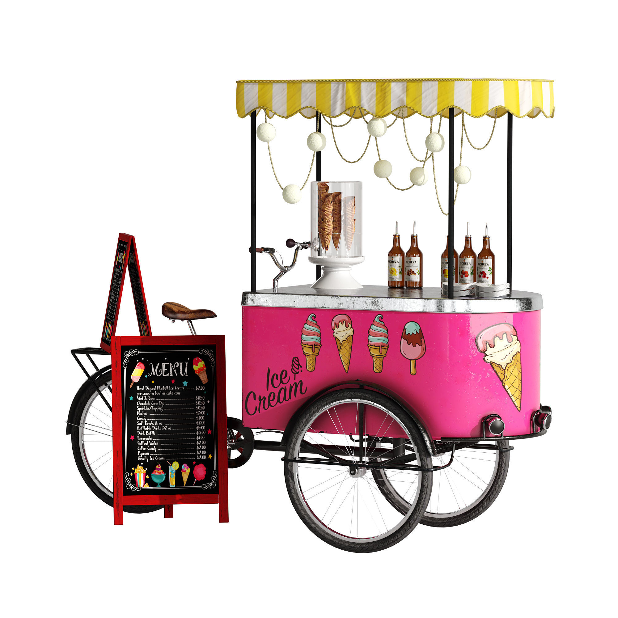 Ice cream bicycle 2 3D model_17