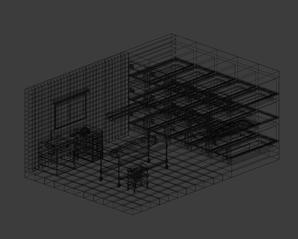 Morgue brain on tray Low-poly 3D model_2
