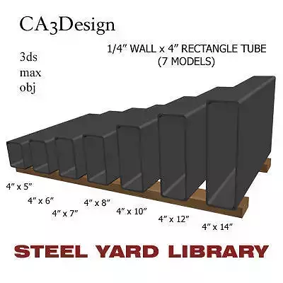 1 4in Wall x4in Rectangle Tube