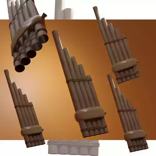 can model wooden flute