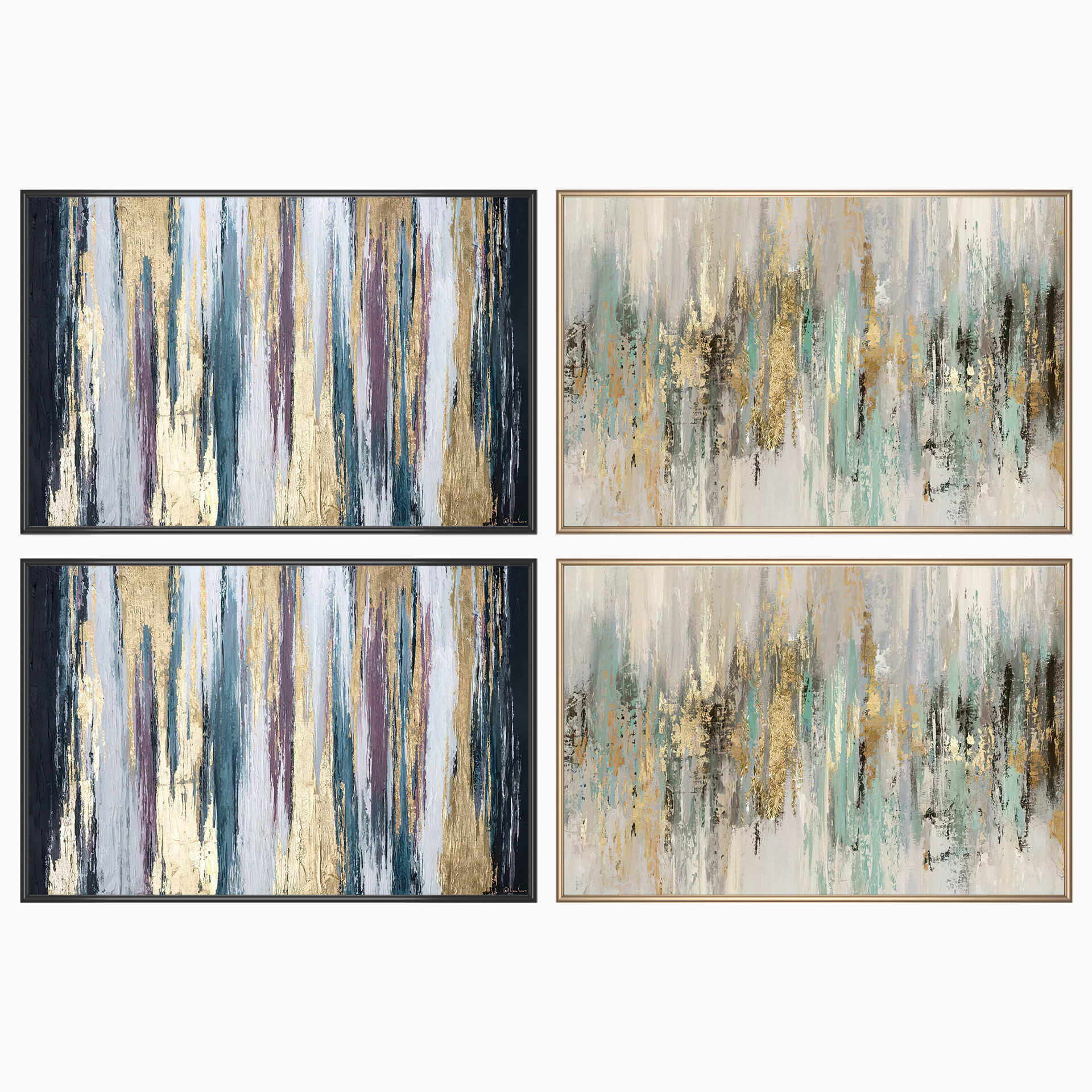 Wall Art Set 3558 3D model_1