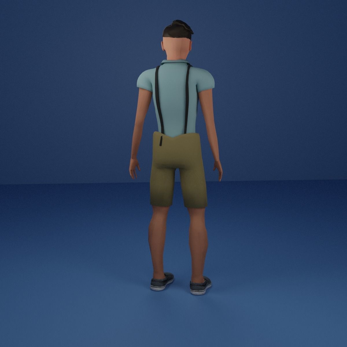 Fully Rigged Man or Teen - Josue 3D model_5