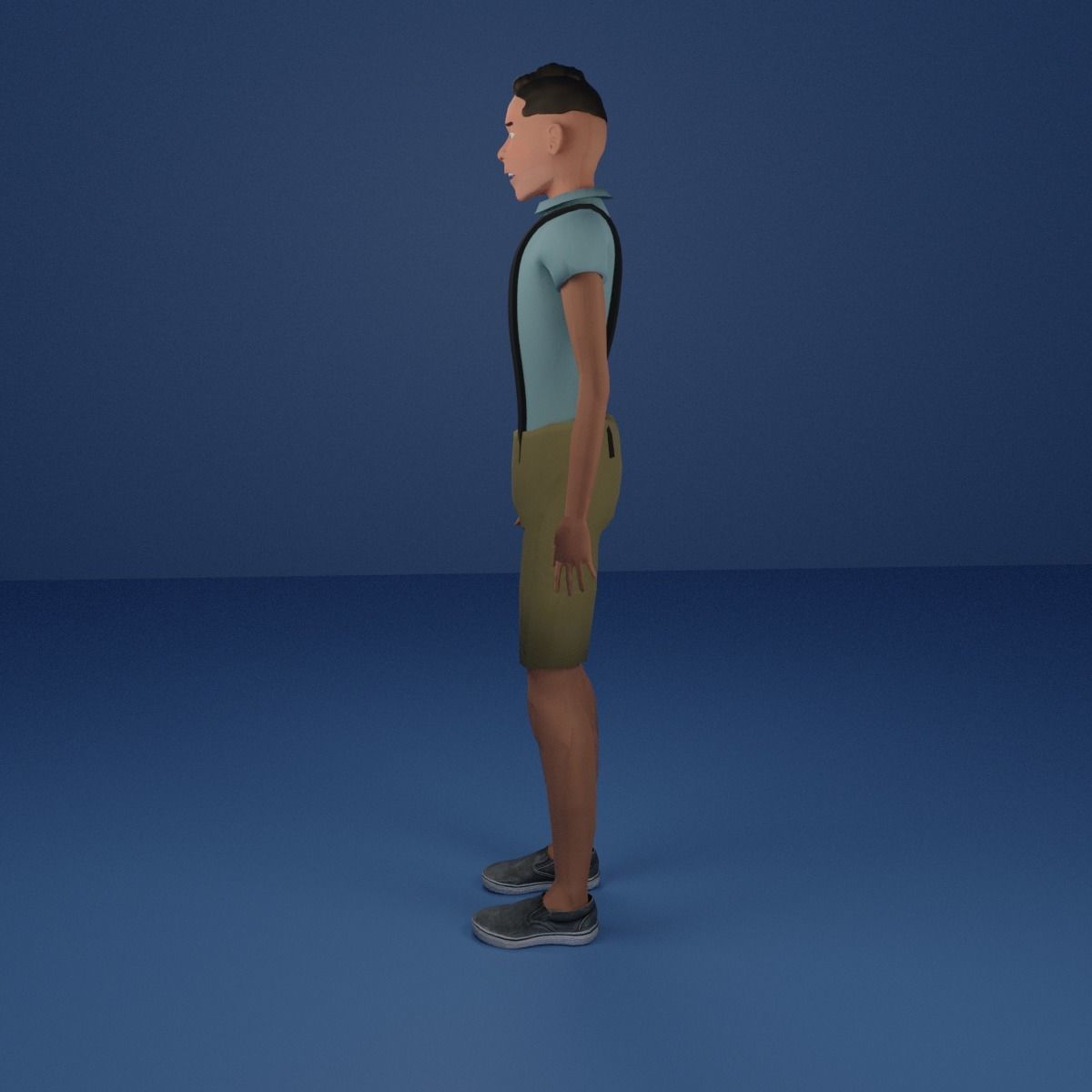 Fully Rigged Man or Teen - Josue 3D model_3