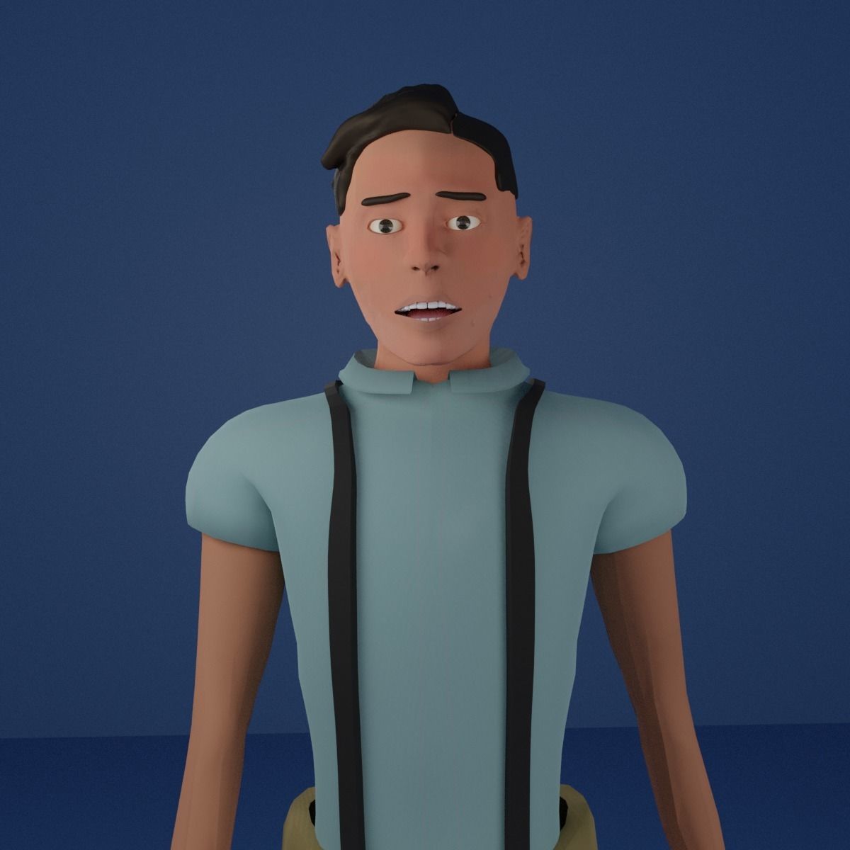 Fully Rigged Man or Teen - Josue 3D model_7