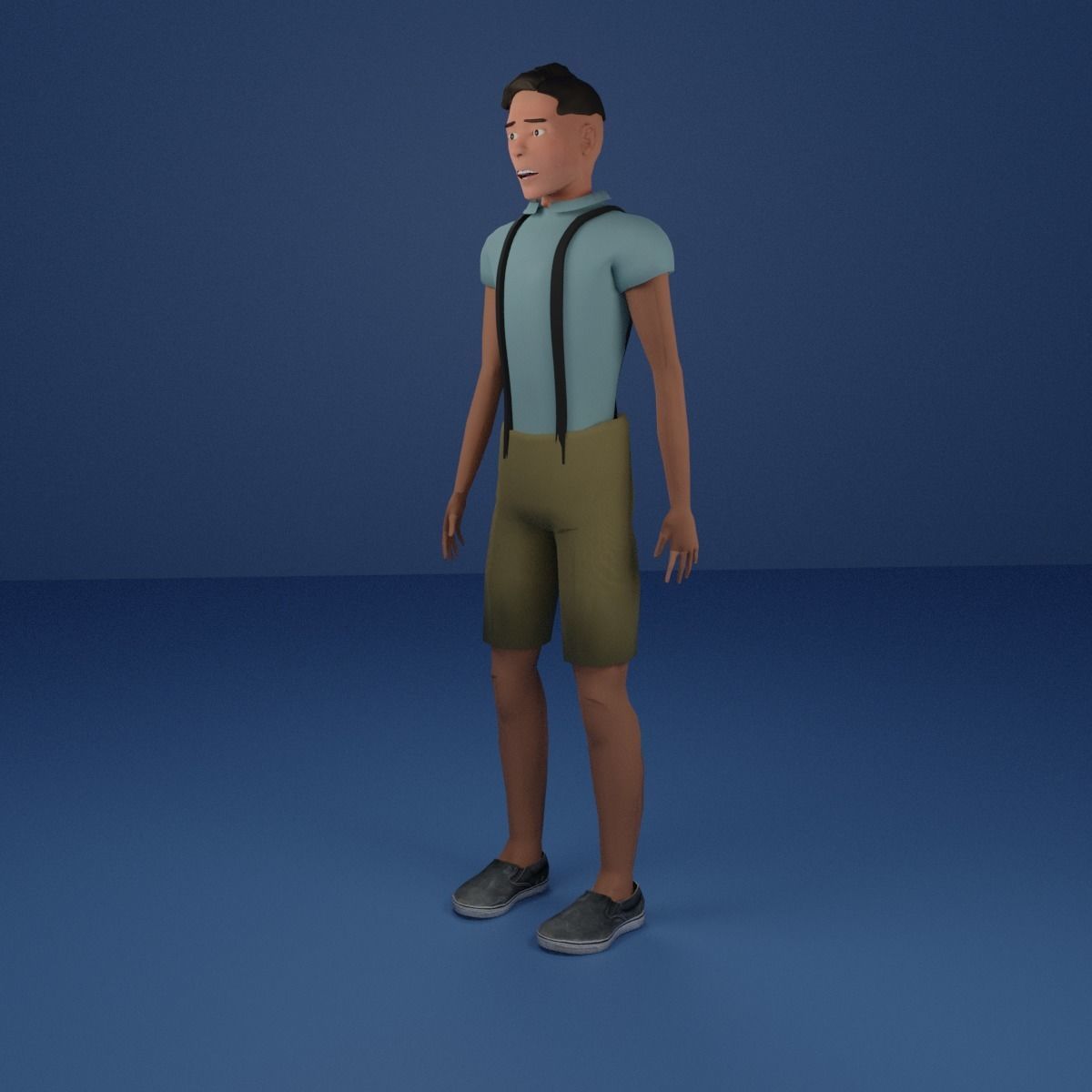 Fully Rigged Man or Teen - Josue 3D model_2