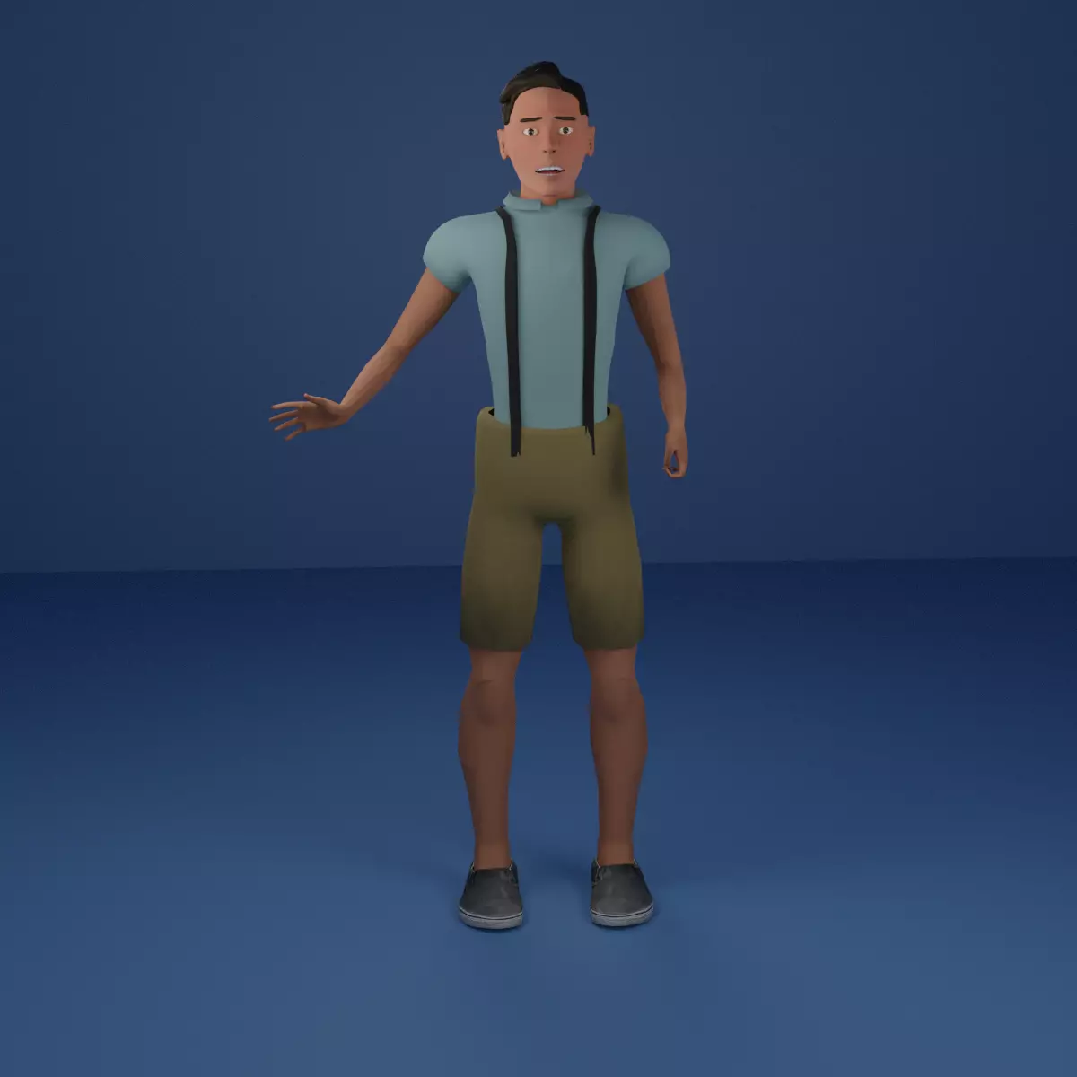 Fully Rigged Man or Teen - Josue 3D model_0