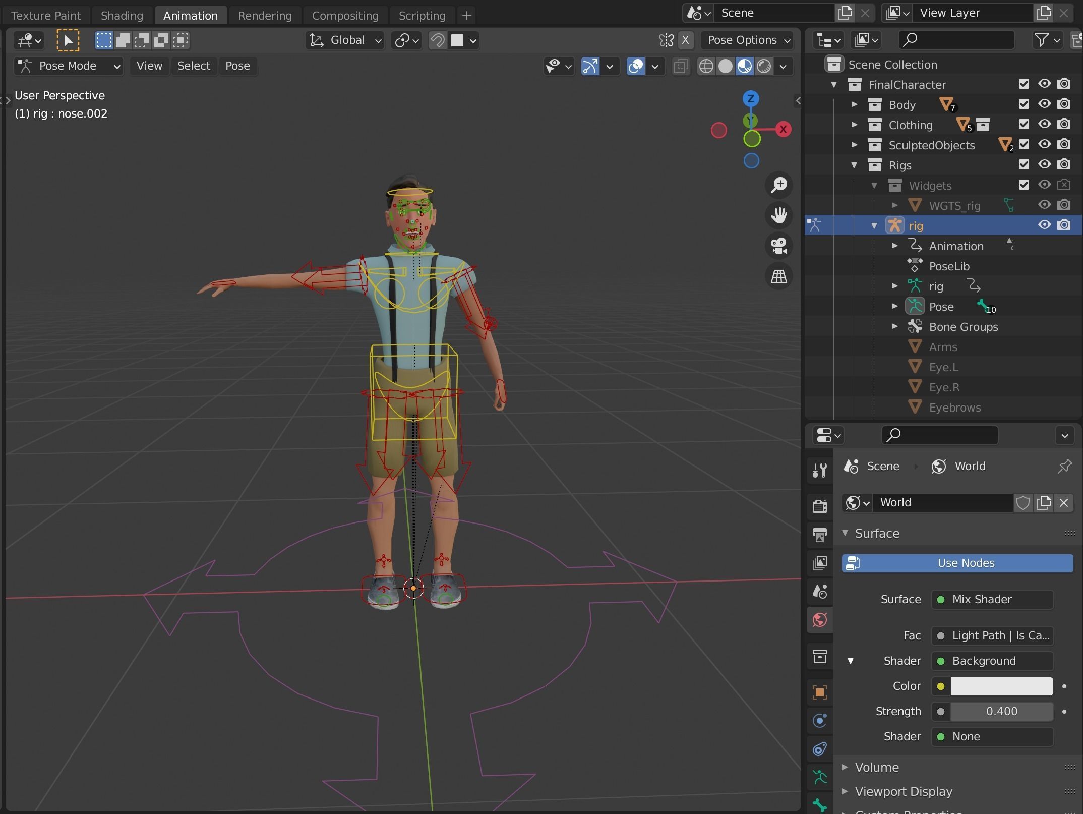 Fully Rigged Man or Teen - Josue 3D model_8