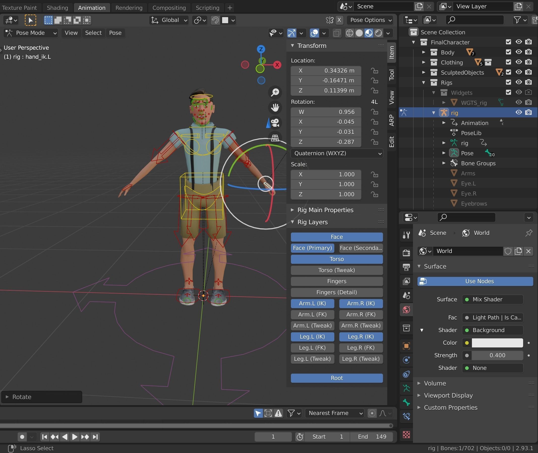 Fully Rigged Man or Teen - Josue 3D model_9