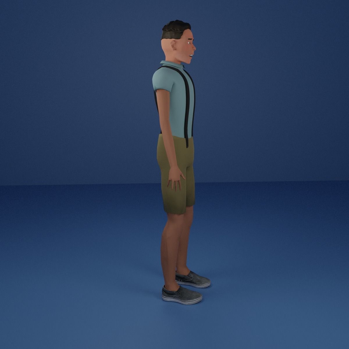 Fully Rigged Man or Teen - Josue 3D model_6