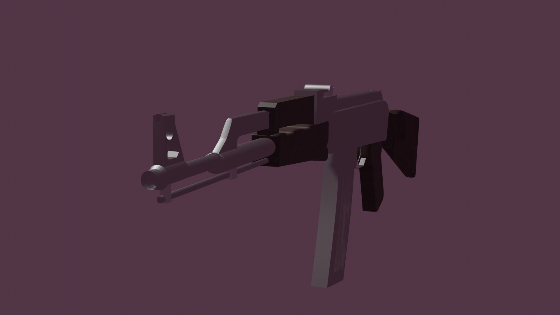 AK-47 ak - rifle 3D model_2