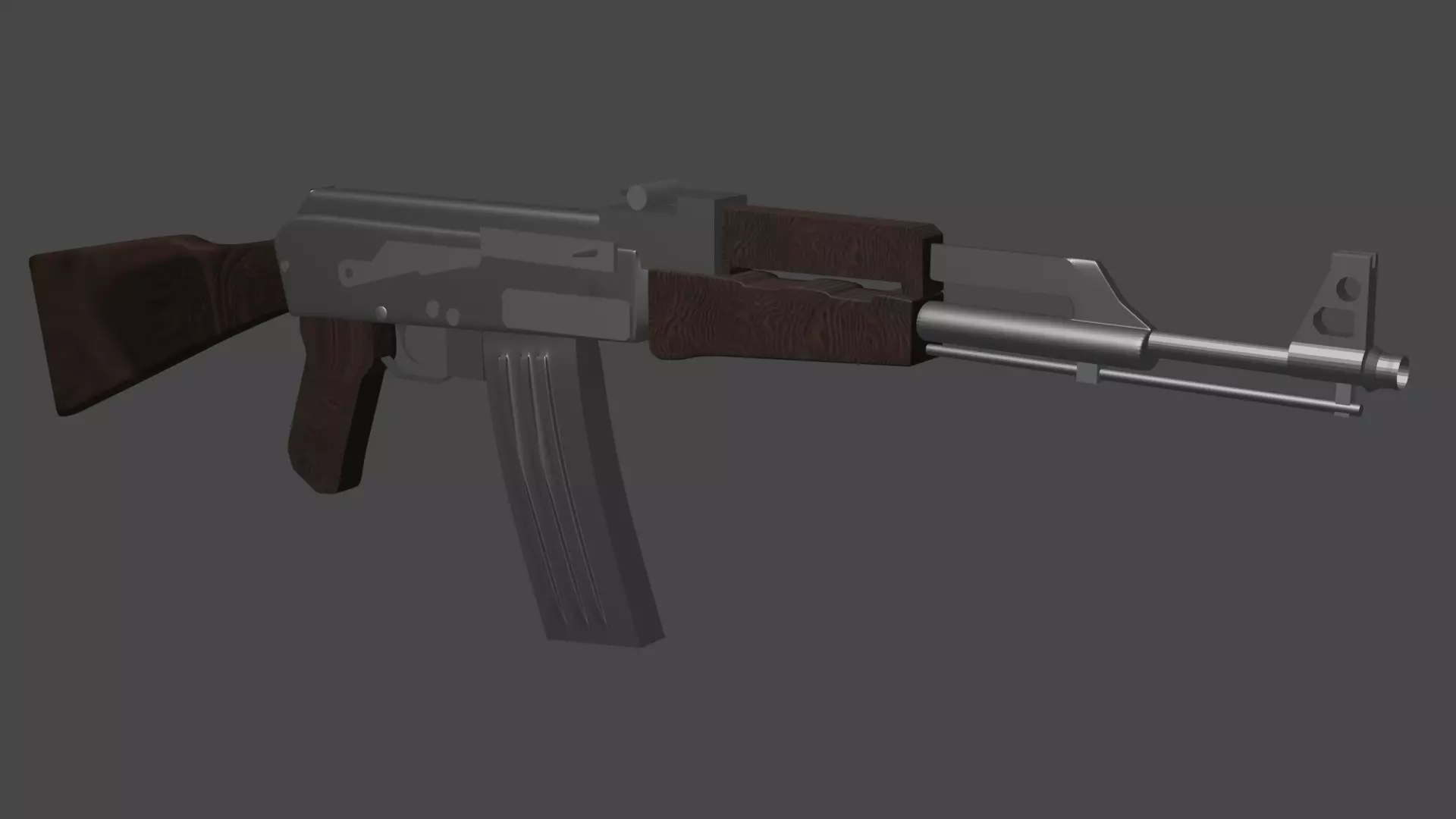 AK-47 ak - rifle 3D model_0