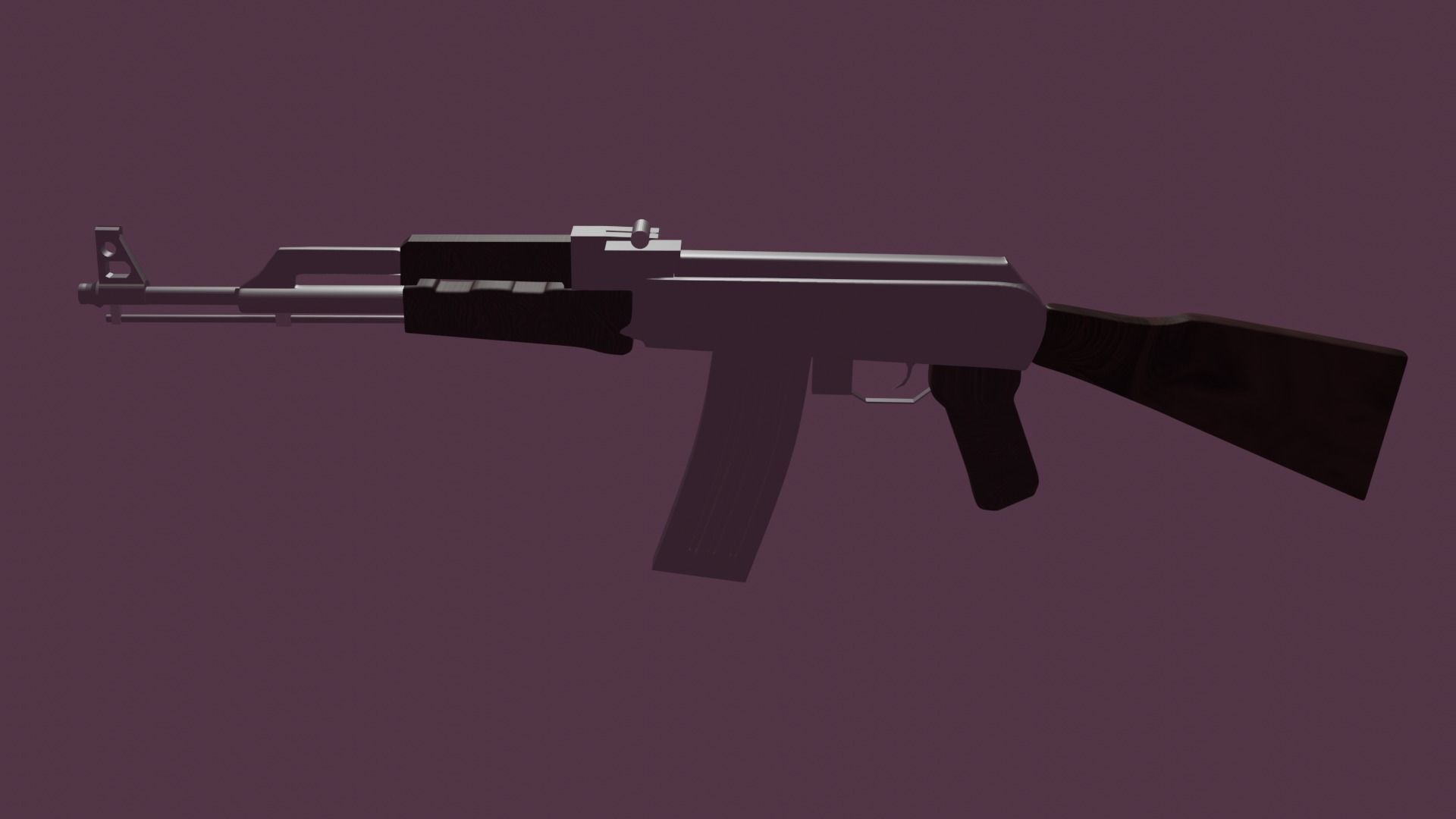 AK-47 ak - rifle 3D model_1