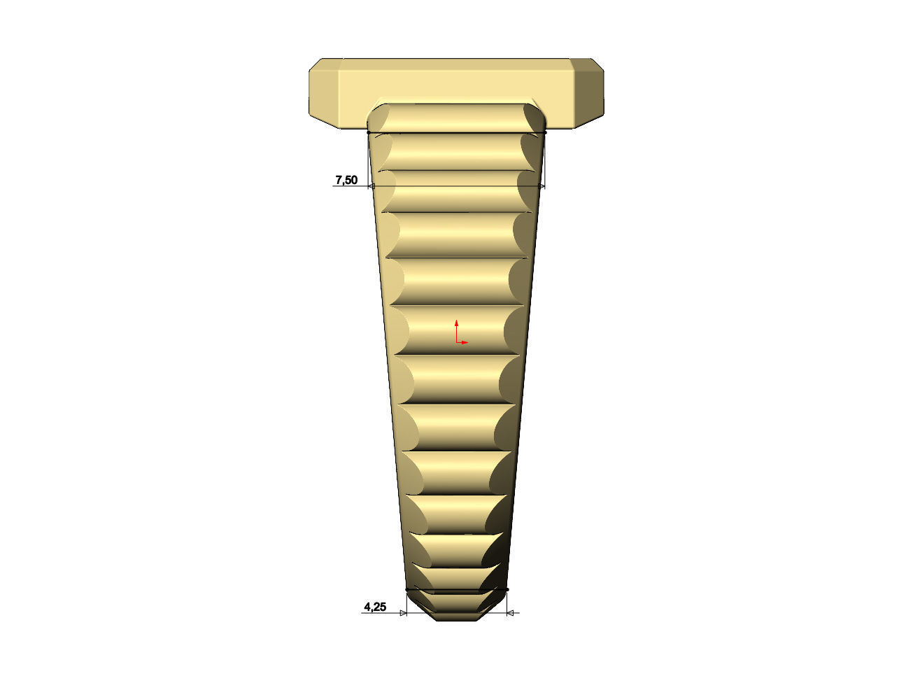 Watch link rectangular tag signet ring US sizes 6to11 3D print model_7