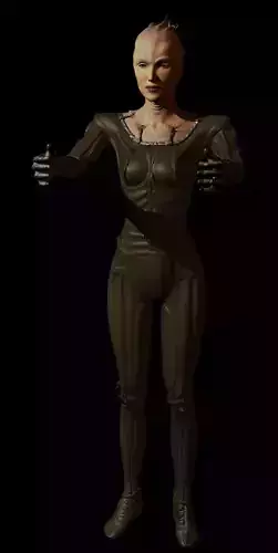 BorgQueen female alien Free 3D model