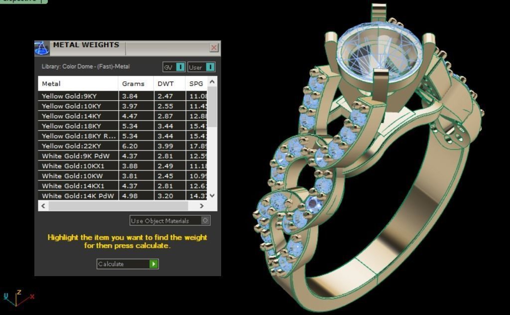 solitaire ring 3D print model_11