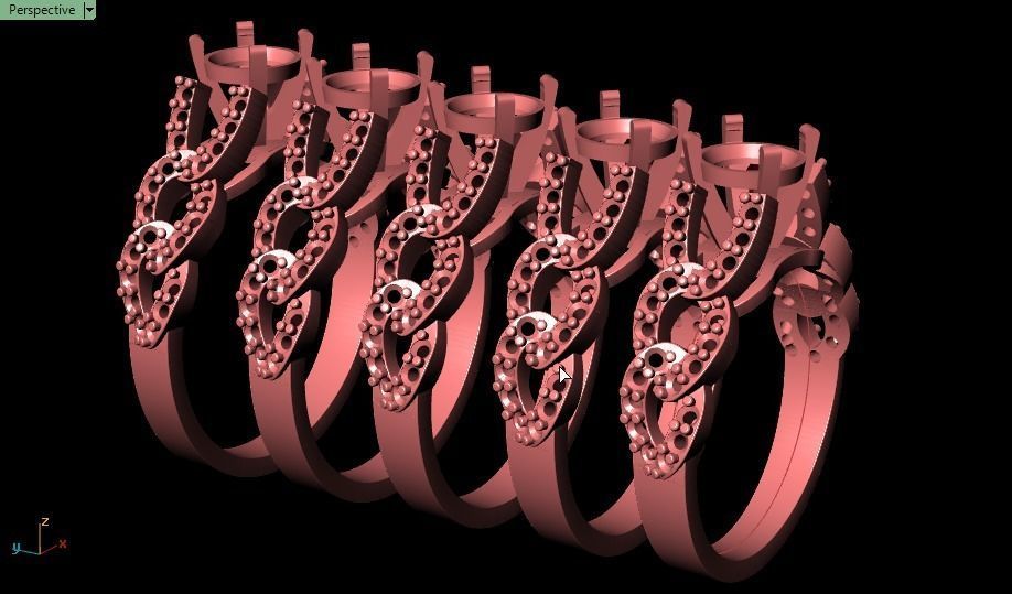 solitaire ring 3D print model_16