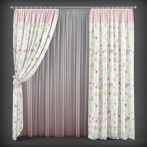 Curtain 3D model 144 Low-poly 3D model