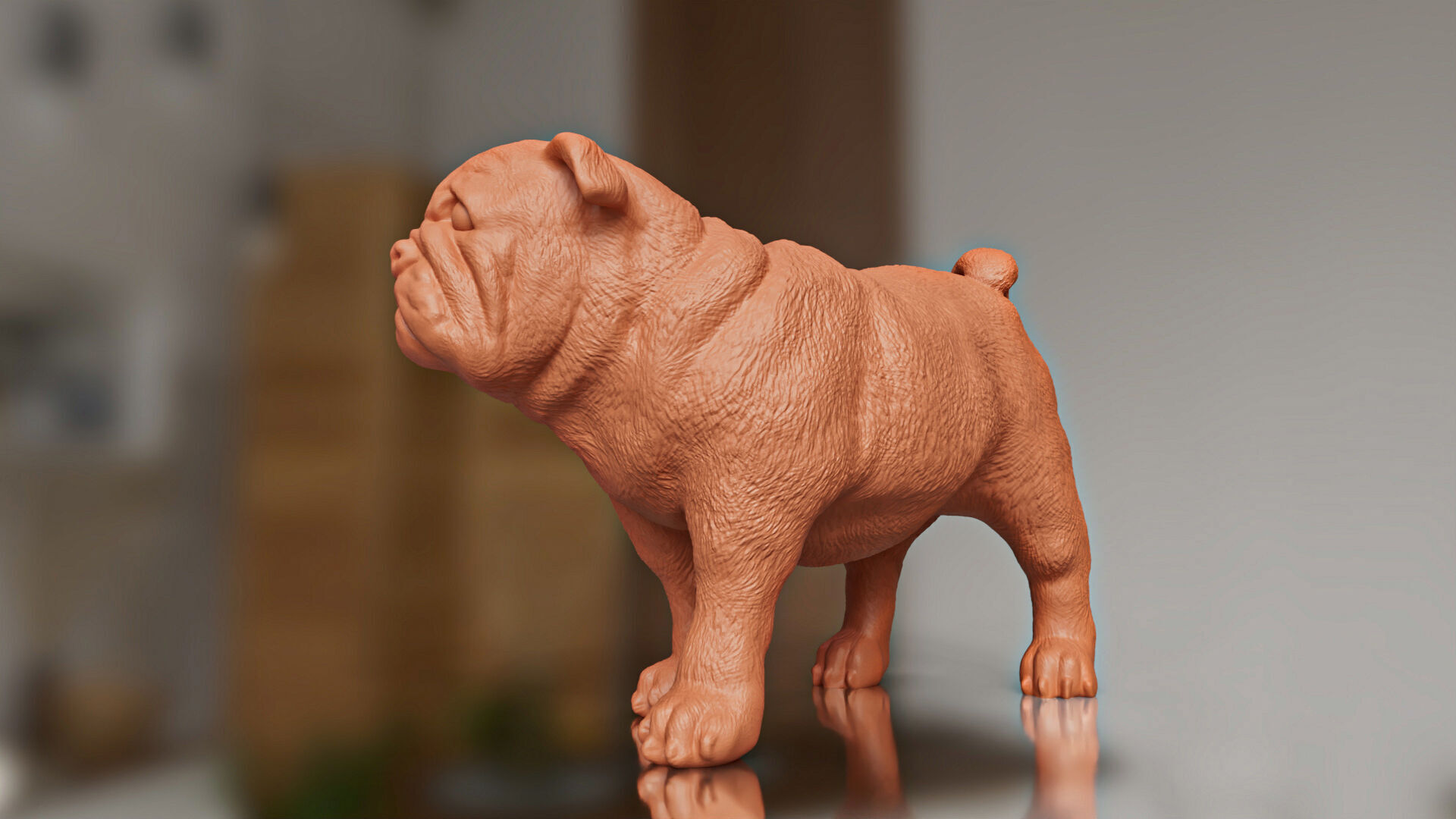 Cute but Realistic Pug Dog Toy Model 3D print model_2