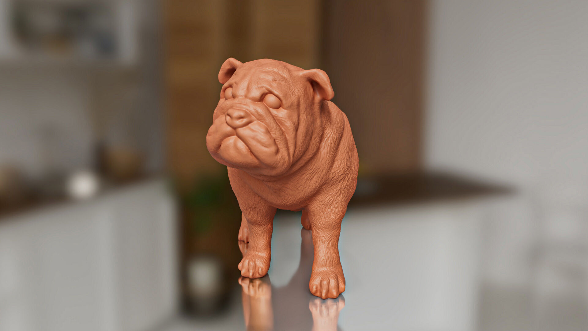 Cute but Realistic Pug Dog Toy Model 3D print model_1