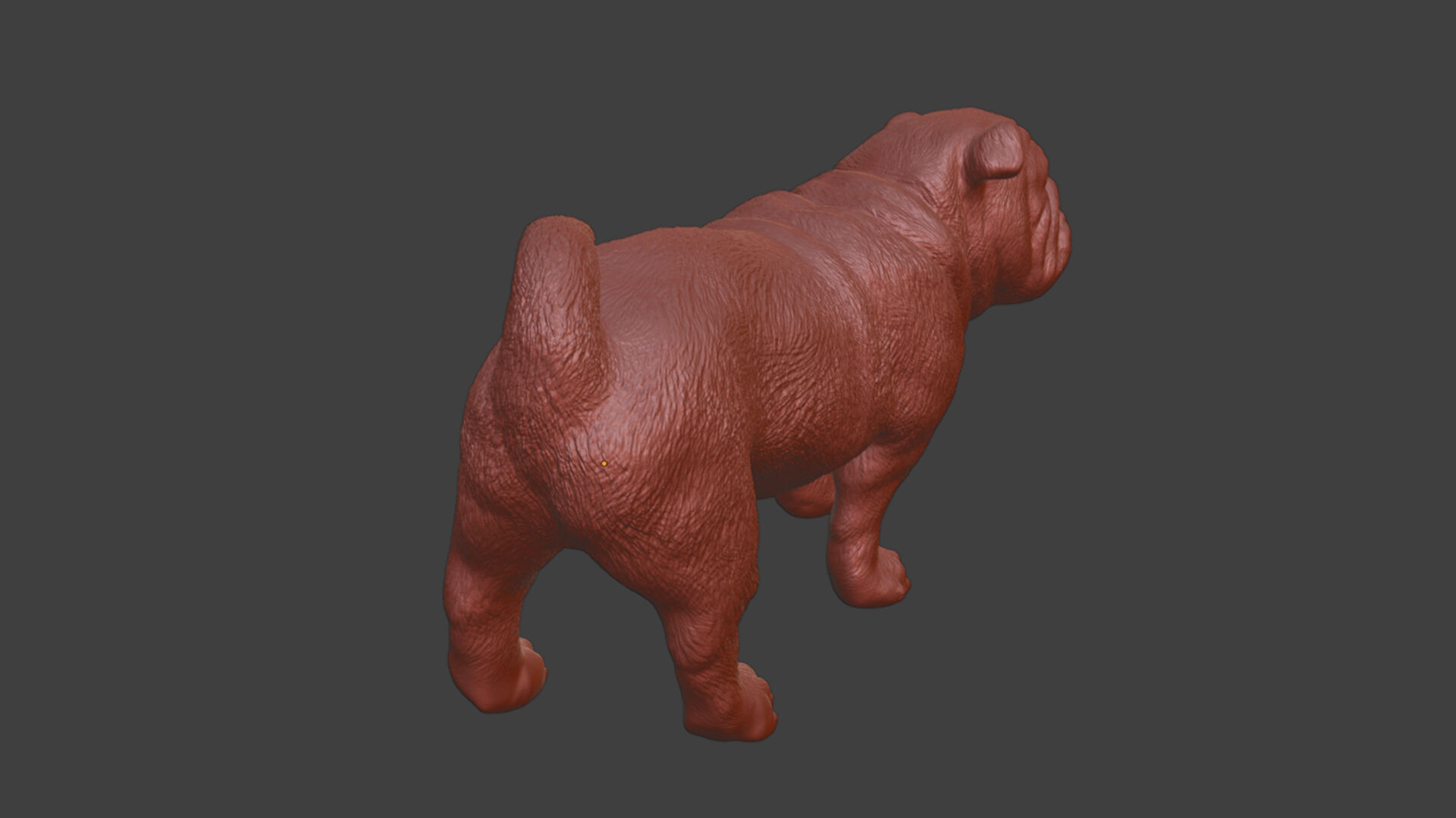 Cute but Realistic Pug Dog Toy Model 3D print model_8