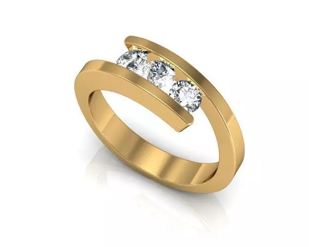 Gem Rings Free 3D print model