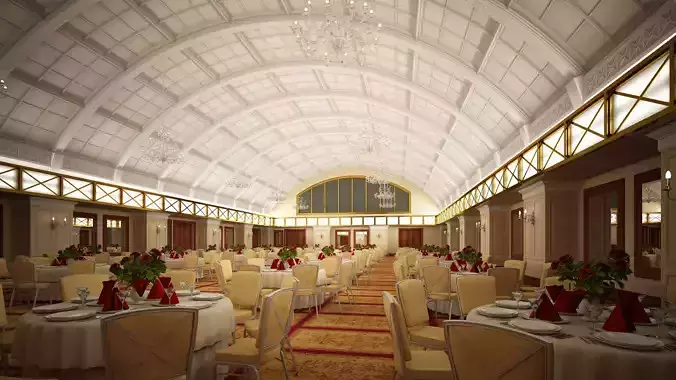 Hall Restaurant Interior