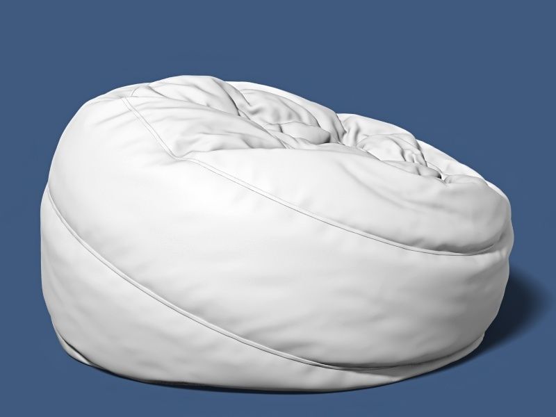 6 bean bag models 3D model_11
