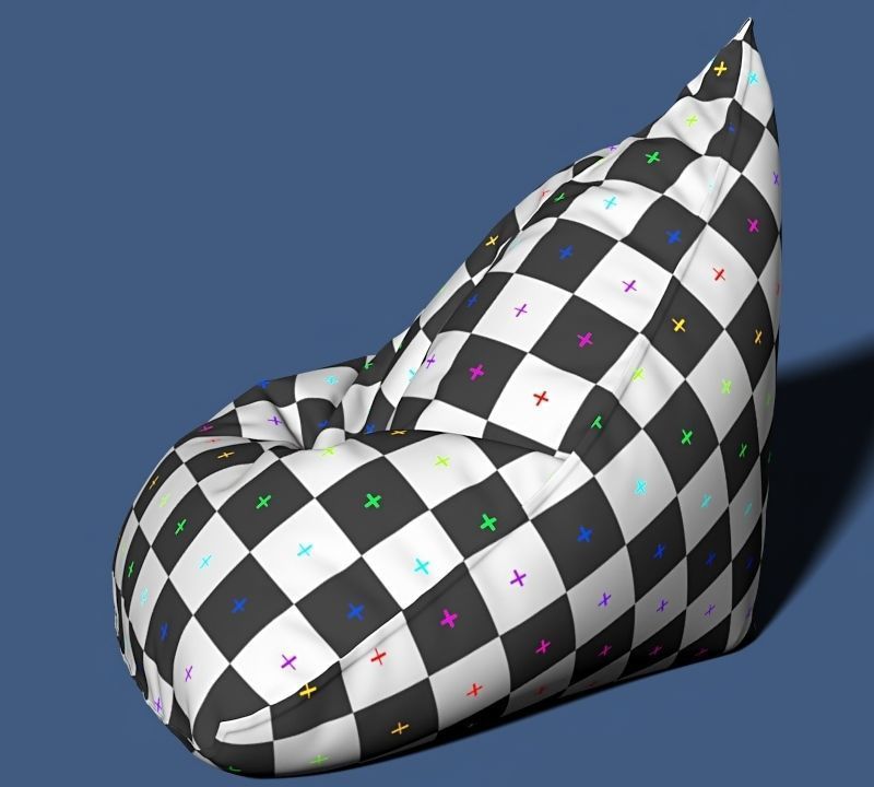 6 bean bag models 3D model_9
