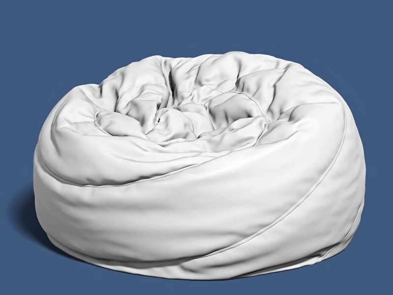 6 bean bag models 3D model_15