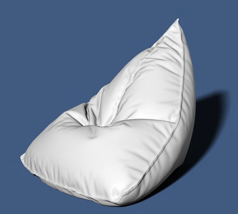 6 bean bag models 3D model_6