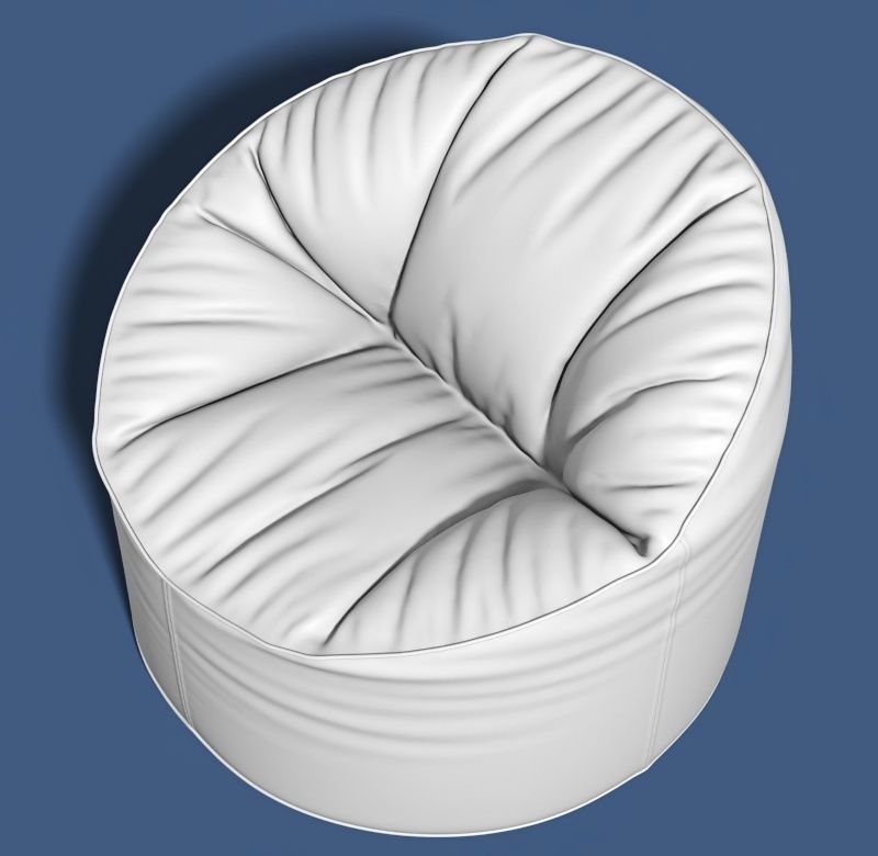 6 bean bag models 3D model_39