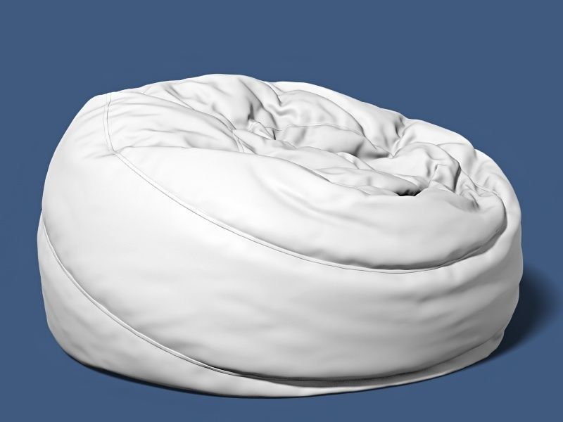 6 bean bag models 3D model_12