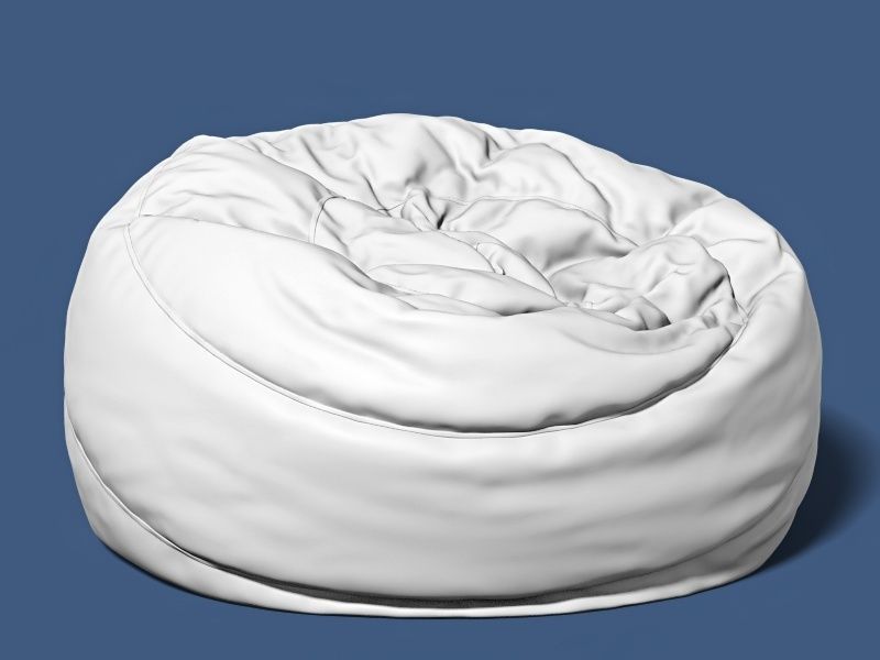6 bean bag models 3D model_13