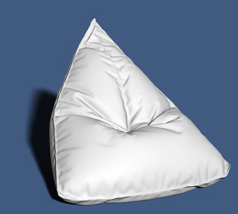6 bean bag models 3D model_3