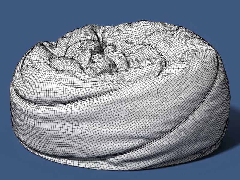 6 bean bag models 3D model_20