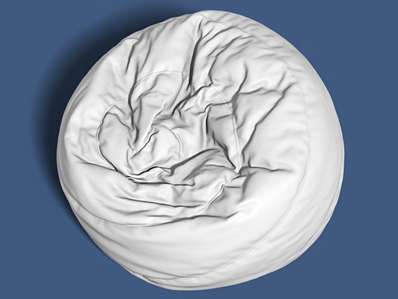 6 bean bag models 3D model_18