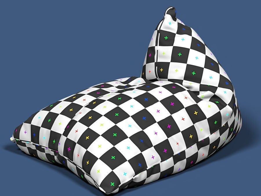 6 bean bag models 3D model_30