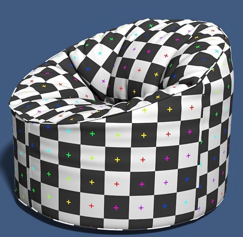 6 bean bag models 3D model_40