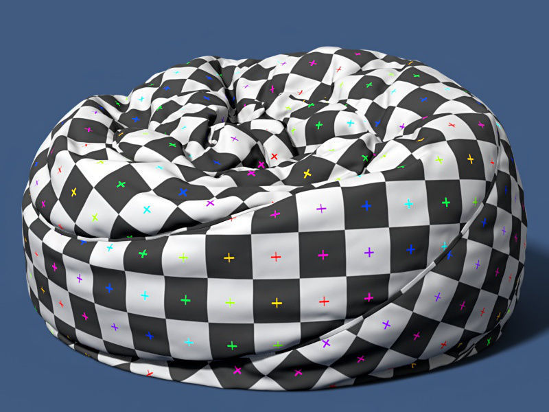 6 bean bag models 3D model_19