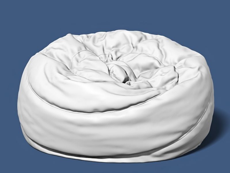 6 bean bag models 3D model_14