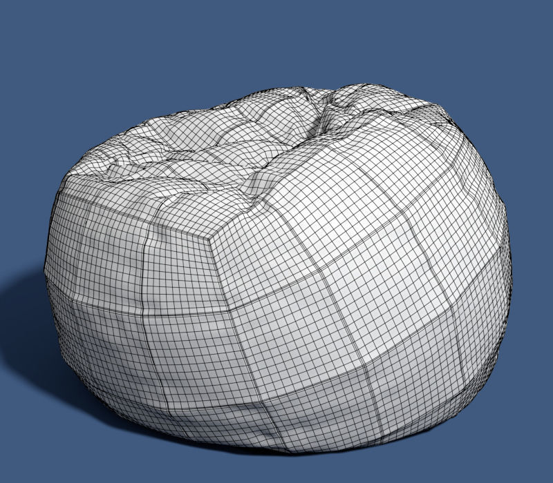 6 bean bag models 3D model_59