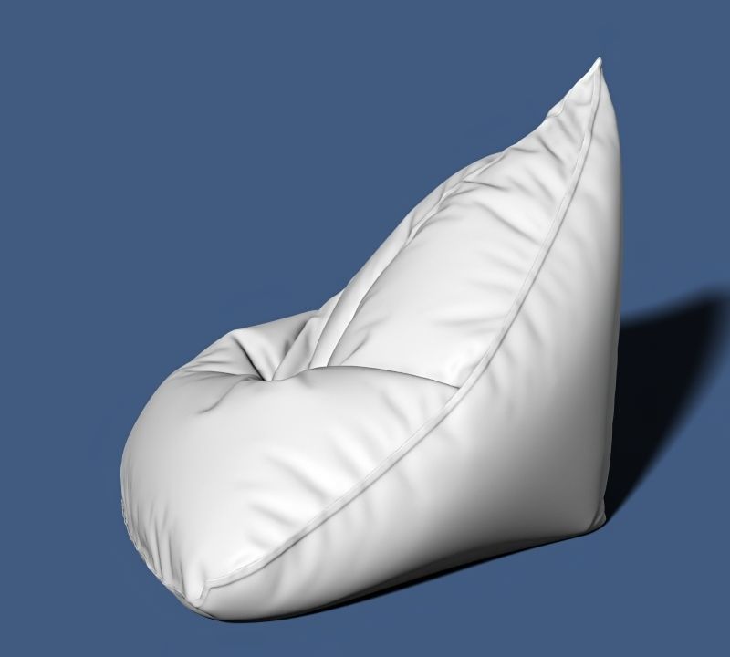 6 bean bag models 3D model_7